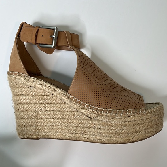 Marc Fisher LTD platform open toe sandal women’s size 8 1/2 - Picture 6 of 8